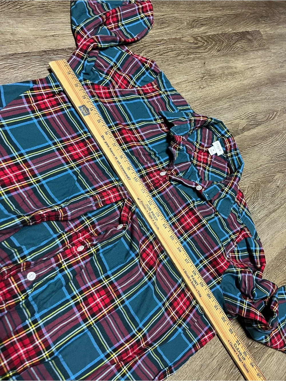 J.Crew women’s size medium flannel Blue & Red Plaid Button-Up Shirt